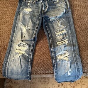 American Eagle Outfitters Distressed Blue Jeans